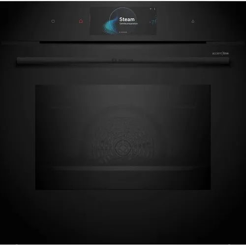 Духовой шкаф электрический Bosch Serie 8 HSG958DB1S, 71л, дверца с 3 стеклами, черный