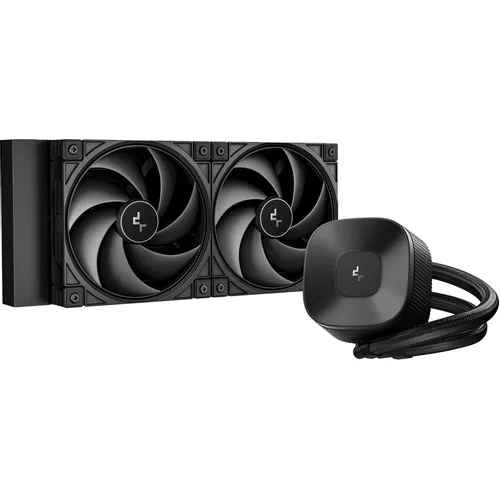Система водяного охлаждения DeepCool LE240 V2 Zero, 4-pin, ARGB, 120мм, черный, retail [r-le240zero-bklnmd-g-1]