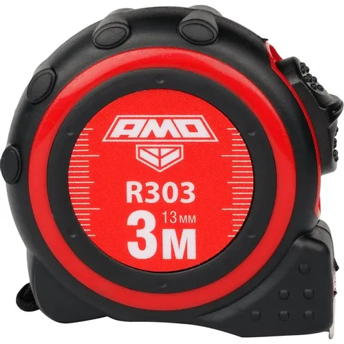 Рулетка строительная AMO R303, 3м x13мм [851506]