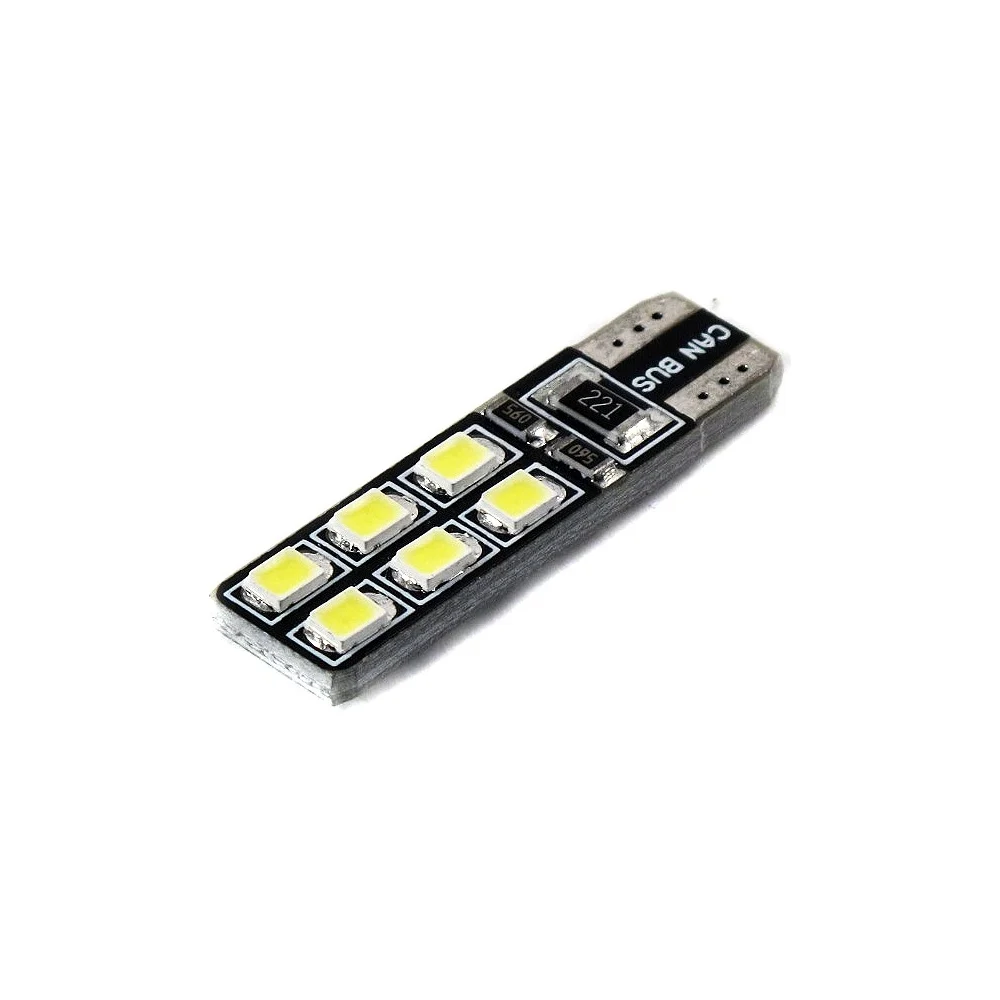 Лампа Вымпел T10-W5W 12SMD 2835 CAN BUS WHITE 5121