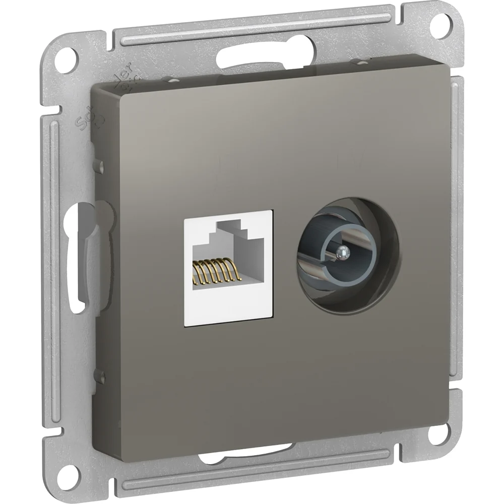 Двойная розетка Systeme Electric AtlasDesign ATN000989