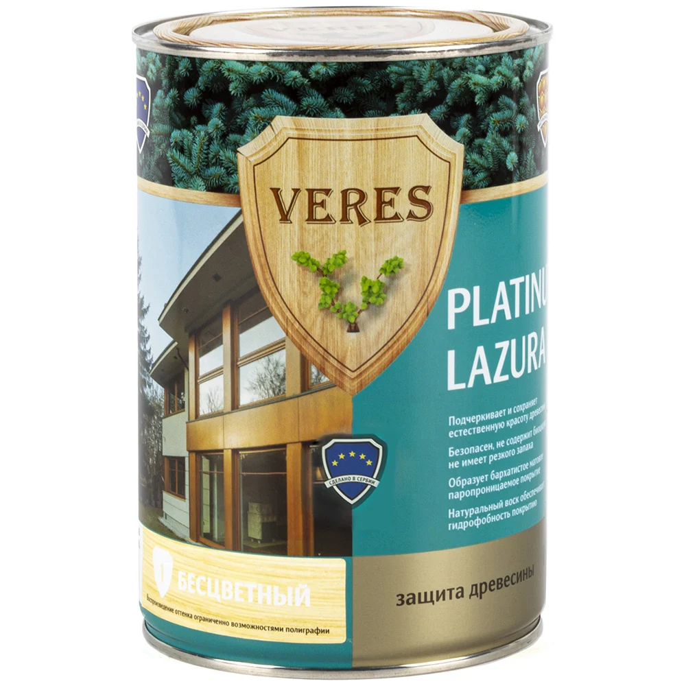 Пропитка VERES Platinum Lazura №1 48807