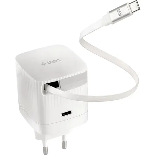 Сетевое зарядное устройство TTEC SmartCharger Duo GAN, USB-A, USB-C, USB-C, 65Вт, белый [2scg05b]