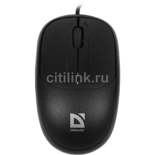 Мышь проводная Defender Datum MS-980, оптическая, USB, 1000dpi, черный [52980]