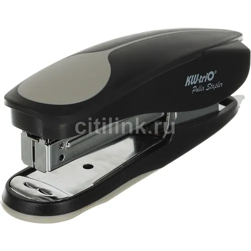 Степлер KW-Trio Pollex Half-strip, 20 листов, 105 скоб, черный [05516blck]