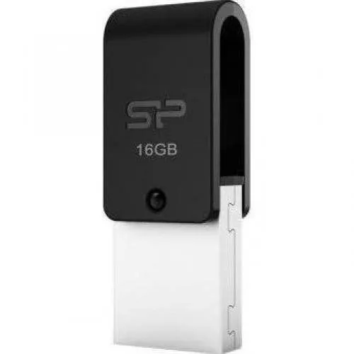 Флешка USB Silicon Power Mobile X21 16ГБ, USB2.0, черный [sp016gbuf2x21v1k]
