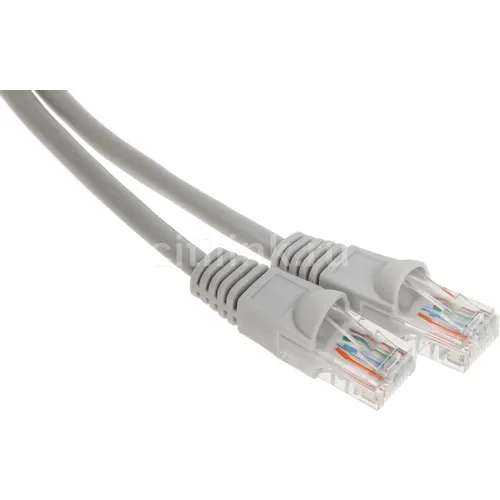 Патч-корд Buro UTP-5E-15M-G литой (molded), UTP, кат.5E, 15м, 4 пары, 26AWG, алюминий омедненный, многожильный, серый