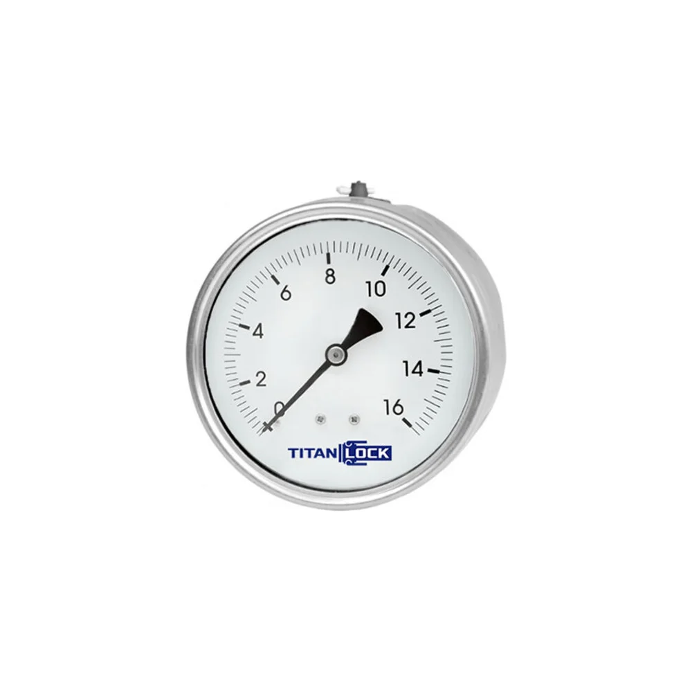 Нержавеющий виброустойчивый манометр TITAN LOCK TLSPGV100B1/2