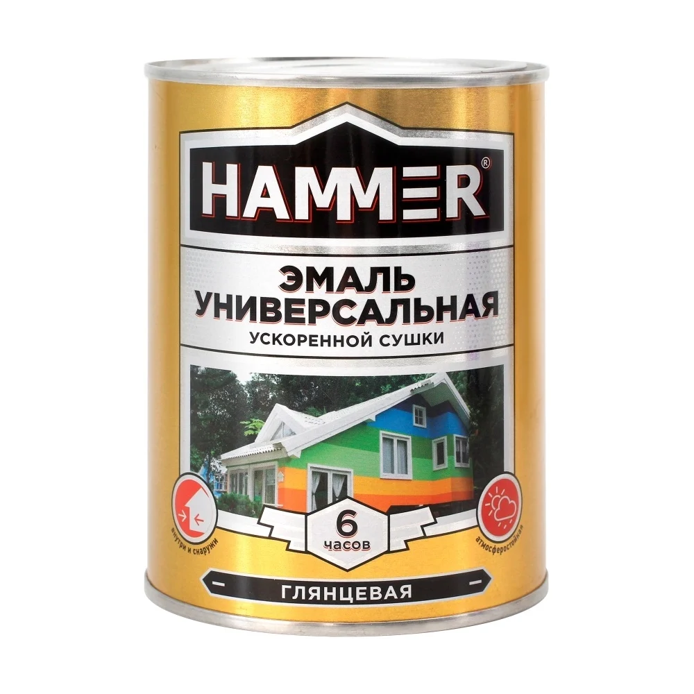 Универсальная эмаль ускоренной сушки Hammer ЭК000135032