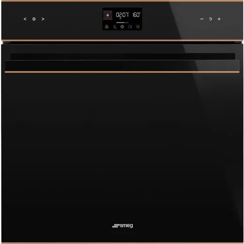Духовой шкаф электрический SMEG Dolce Stil Novo SOP6602TNR, 68л, дверца с 4 стеклами, черный/медь