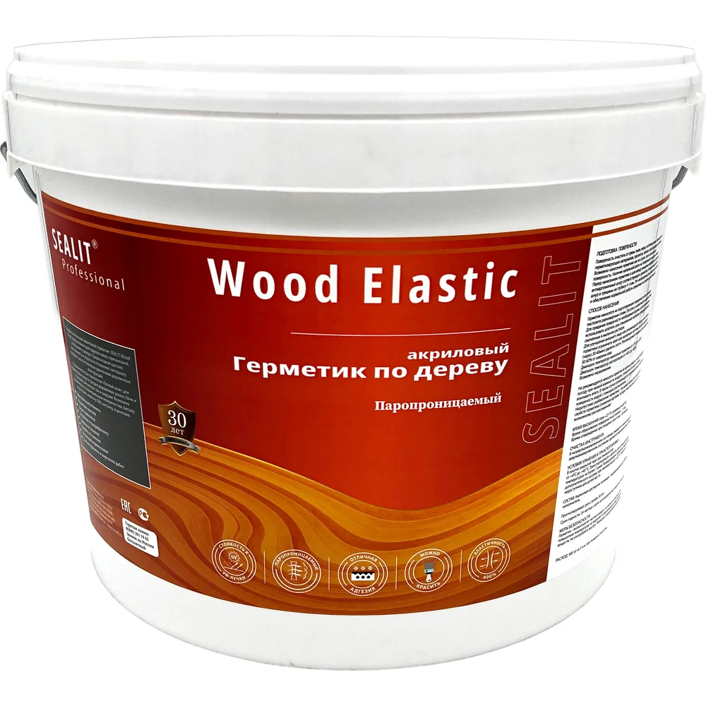 Акриловый герметик для дерева Sealit Wood Elastic 136143