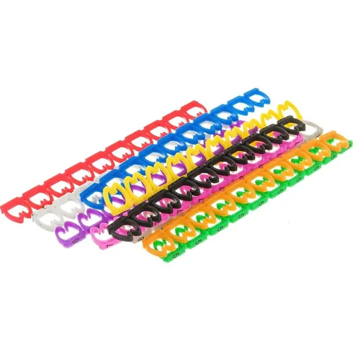 Клипсы LanMaster LAN-MCC-NUM-SET-C6 для маркировки, пвх, 6.5мм, 100шт.