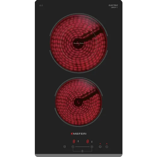 Электрическая варочная поверхность MEFERI Comfort Plus MEH302BK, конфорок: 2 шт., стеклокерамика, независимая, черный