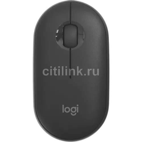 Мышь беспроводная Logitech Pebble 2 M350S, Bluetooth, оптическая, 4000dpi, графитовый [910-006988]