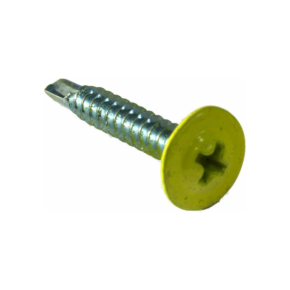 Саморез пшс сверло КРЕП-КОМП 4,2х25 RAL1018 (500 шт.) пшс251018