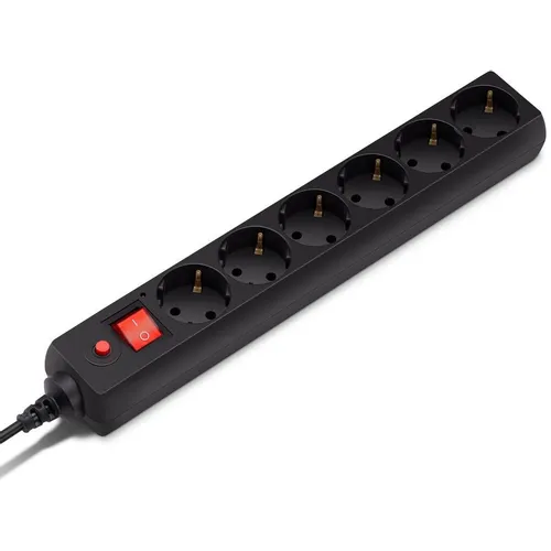 Сетевой фильтр Buro 600SH-16-3-B, 3м, черный
