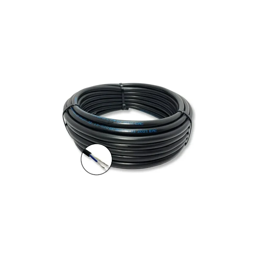Монтажный кабель ПРОВОДНИК мкшнг(a)-ls 2x0.5 мм2, 10м OZ265095L10