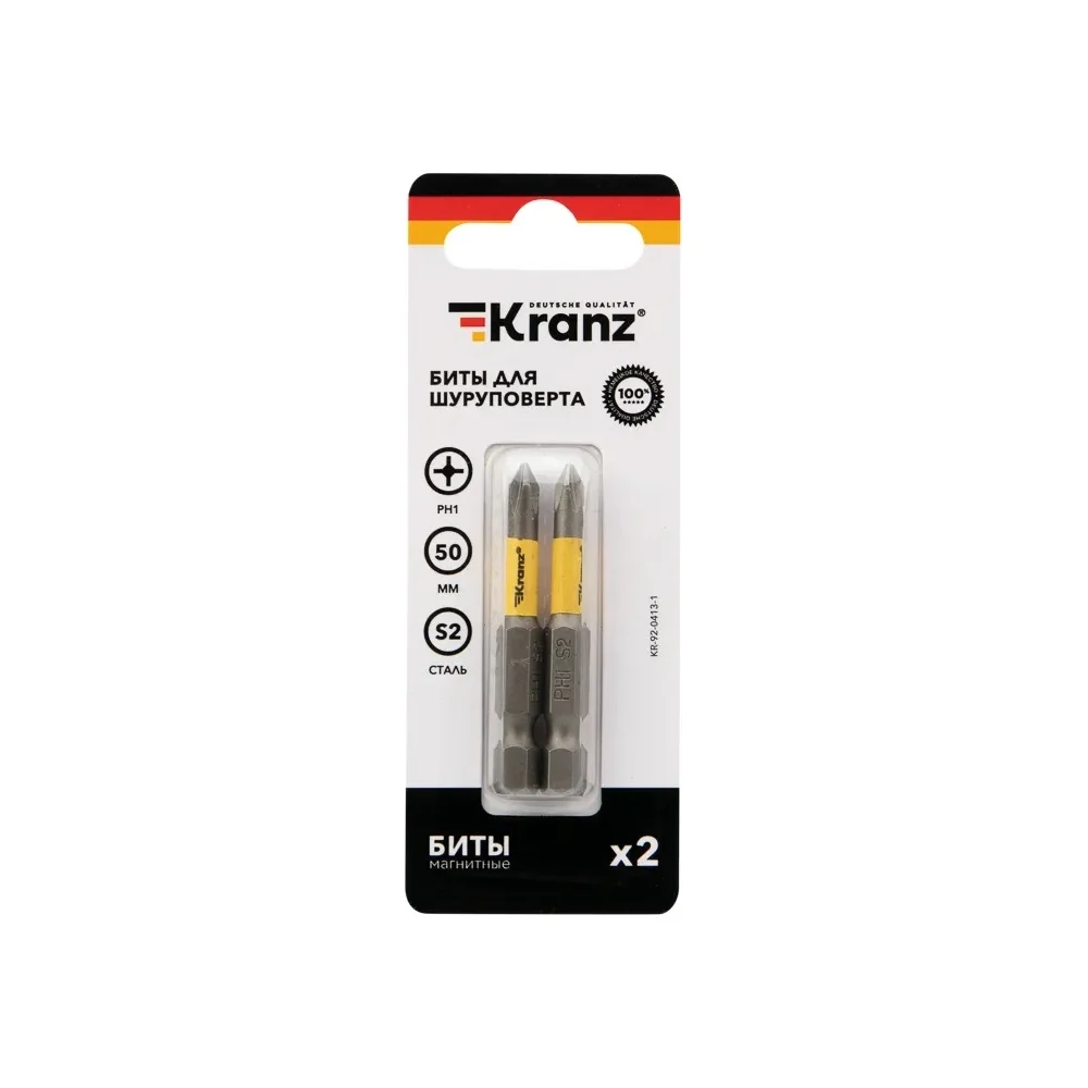 Бита для шуруповерта KRANZ KR-92-0413-1