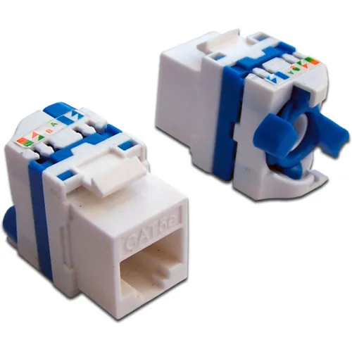 Модуль Lanmaster Tooless (LAN-TK45U5E/180-WH) информ. Keystone RJ45 кат.5E UTP бел. (упак.:1шт)