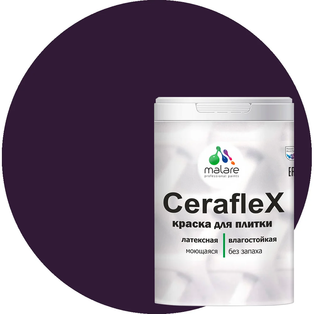 Латексная краска для кафельной и керамической плитки MALARE Ceraflex 2036773877998