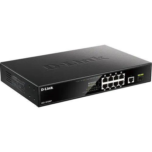 Коммутатор D-Link DGS-1010MP/A1A, неуправляемый