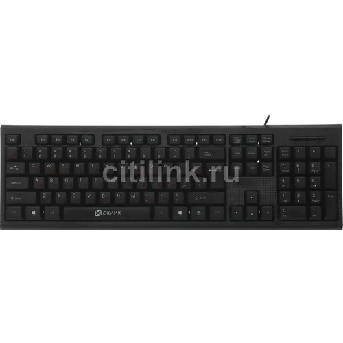 Клавиатура Oklick 120M, проводная, USB, мембранная, черный [1083044]
