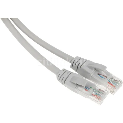 Патч-корд EXEGATE UTP-RJ45-RJ45-5e-1M-LSZH-GY UTP, кат.5E, 1м, 4 пары, алюминий омедненный, многожильный, серый