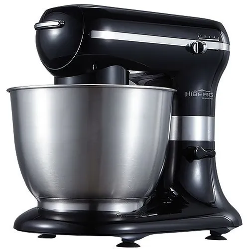Миксер планетарный HIBERG MP 1255 B, 1200Вт, черный