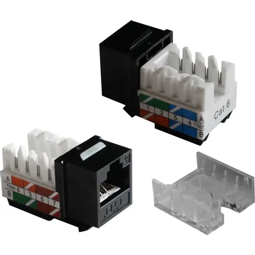 Модуль Lanmaster (TWT-OK45UTP/6-BK) информ. Keystone RJ45 1 кат.6 UTP черн. (упак.:1шт)