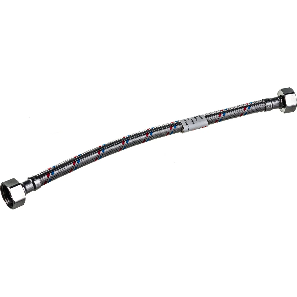 Гибкая подводка для воды Valtec 30 см; 1/2"; гайка-гайка VTf.001.IS.0404030