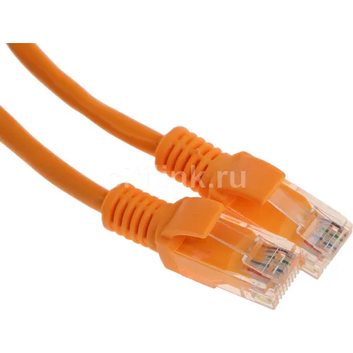 Патч-корд PREMIER PP12-1.5M/O литой (molded), UTP, кат.5E, 1.5м, 4 пары, 26AWG, алюминий омедненный, многожильный, оранжевый