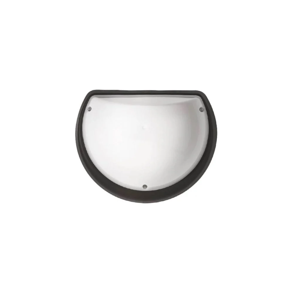 Светильник HOROZ ELECTRIC СВЕТОДИОДНЫЙ АКУА ПОЛУМЕСЯЦ ОПАЛ 9W 6400K (Черный) IP54 400-325-114 HRZ00002285