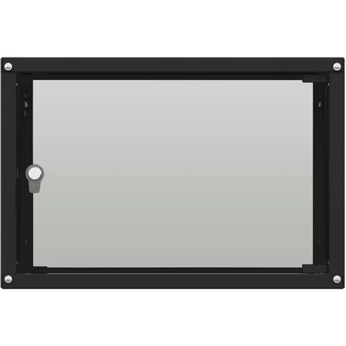 Шкаф коммутационный NTSS Lime NTSS-WL9U5545GS-BL настенный, стеклянная передняя дверь, 9U, 550x500x450 мм