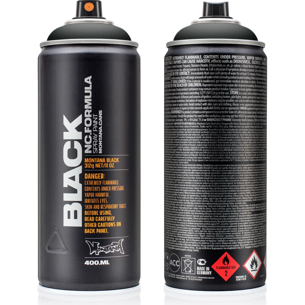 Краска Montana BLACK 9001 BLK