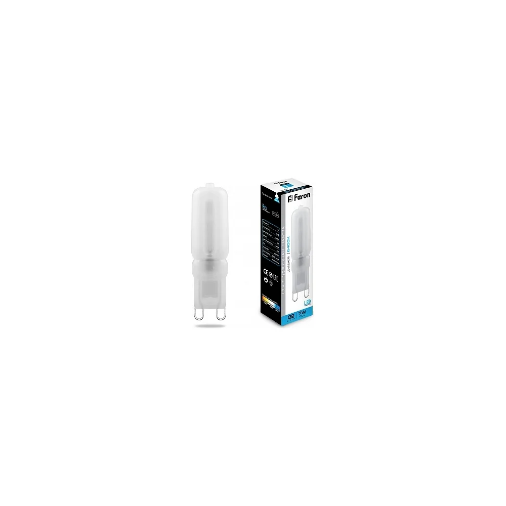 Светодиодная лампа FERON LB-431 7W 230V G9 6400K 25757