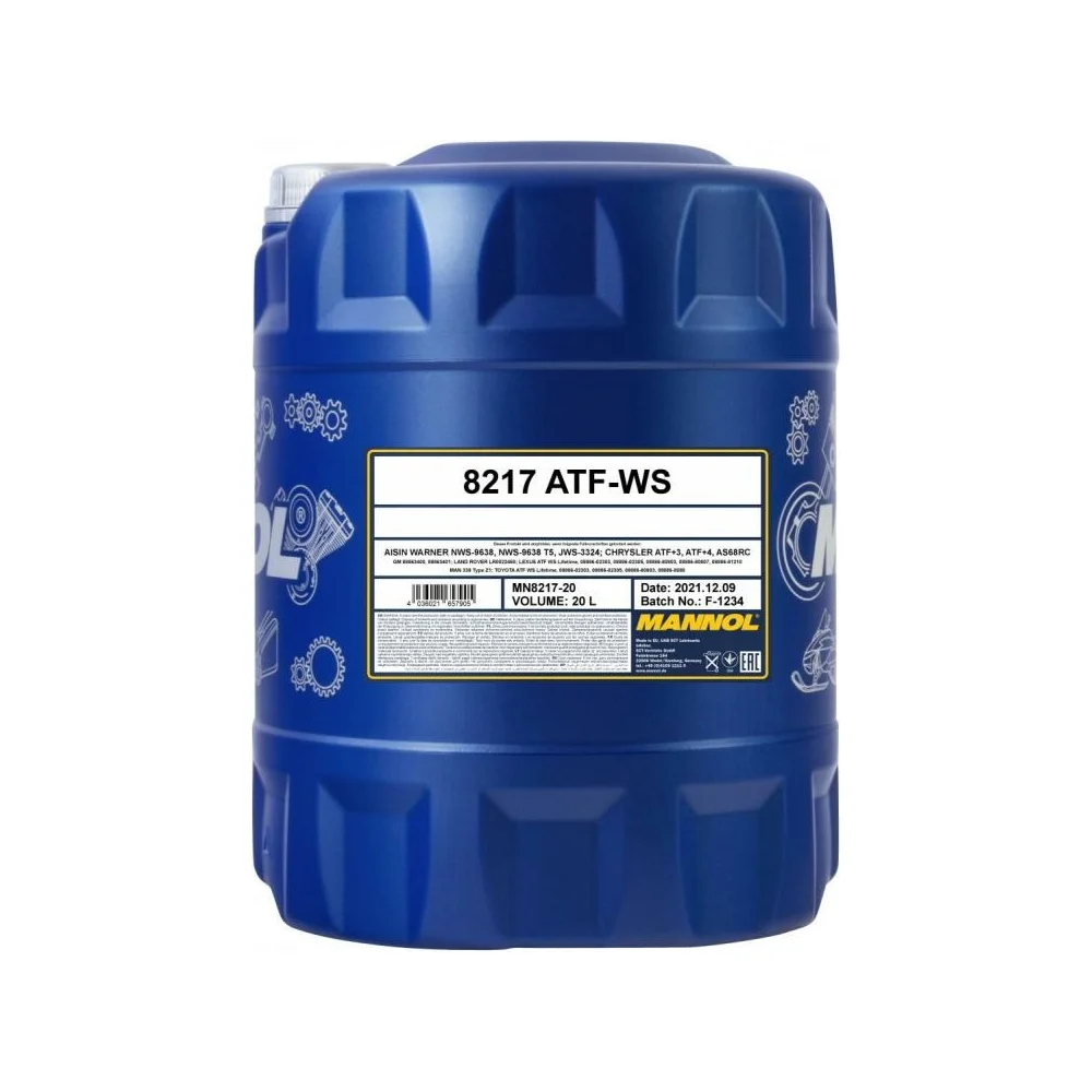 Синтетическое трансмиссионное масло MANNOL ATF WS 8217