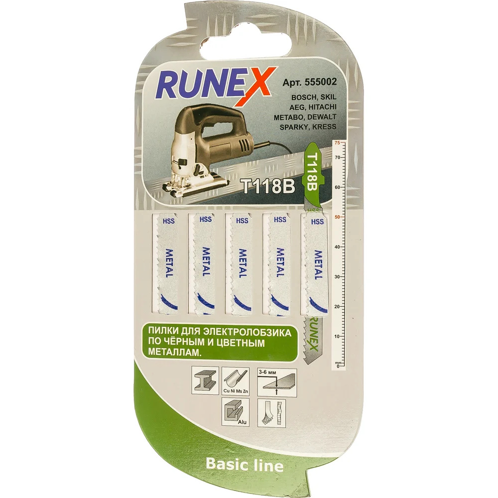 Пилка для толстых материаллов Runex T118B 555002