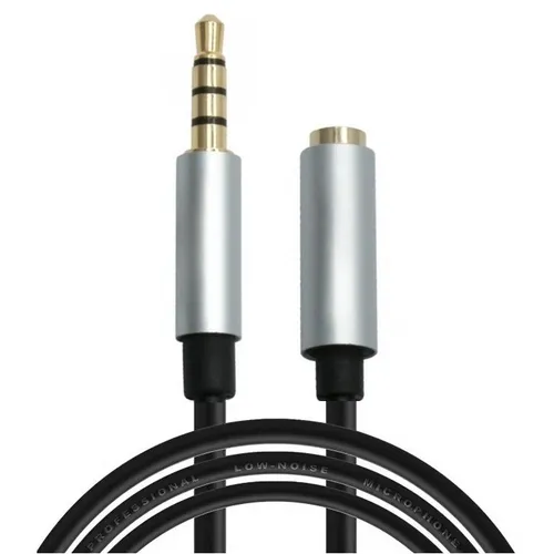 Кабель-удлинитель аудио PREMIER PCH-229, Jack 3.5 (m) 4-pin - Jack 3.5 (f) 4-pin, 1.8м, GOLD, черный