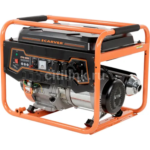 Бензиновый генератор CARVER PPG- 8000, 220/12 В, 6.5кВт [01.020.00020]