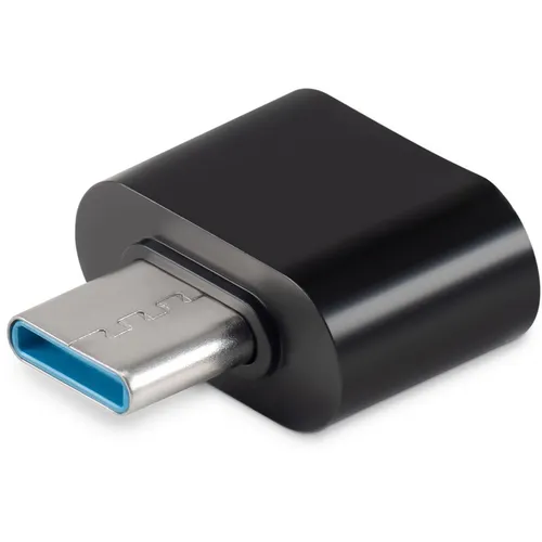 Адаптер Buro BU-USB2-AF-CM, USB A(f) - USB Type-C (m), черный