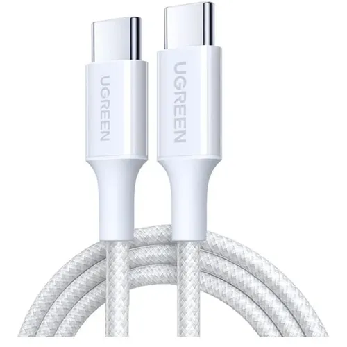 Кабель UGREEN USB Type-C (m) - USB Type-C (m), 1м, 3A, белый [35218]