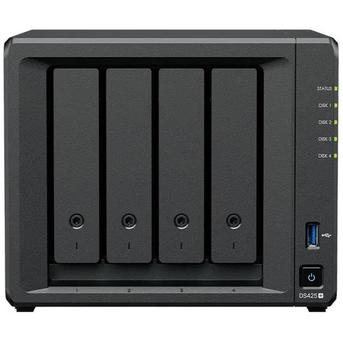 Сетевое хранилище NAS SYNOLOGY DS425+, 4-bay, настольный, Celeron, J4125