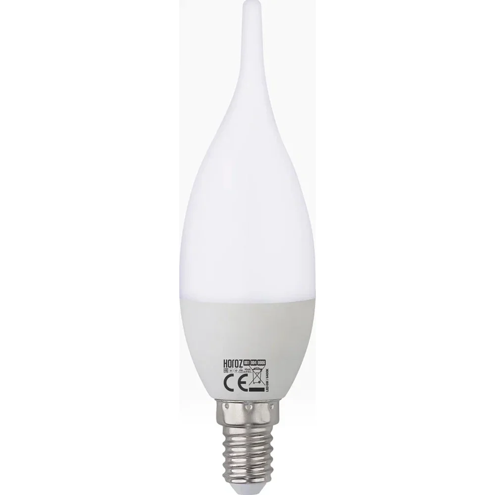Лампа светодиодная HOROZ ELECTRIC CRAFT-8 FC37 8W 6400K E14 175-250V 001-004-0008 HRZ33002977