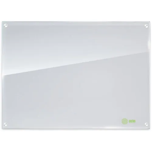 Доска стеклянная Cactus Сквозное крепление CS-GBD-90X120-WT-TM белый 90x120см