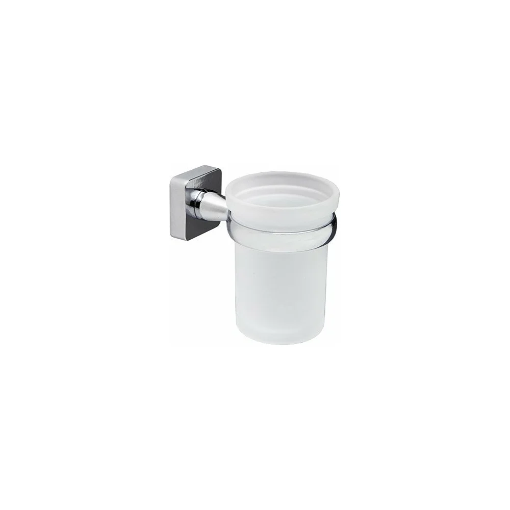 Стеклянный держатель для зубных щеток WasserKraft Lippe K-6528