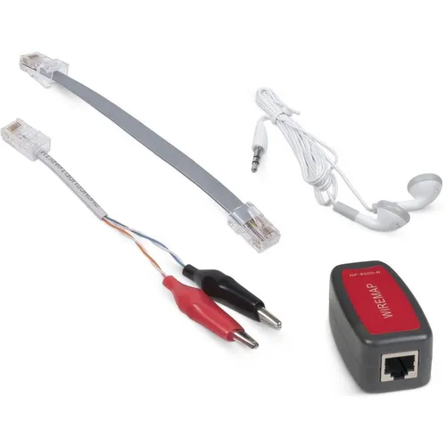 Кабельный тестер CABEUS CT-LCD-RJ45-Scan черный, красный