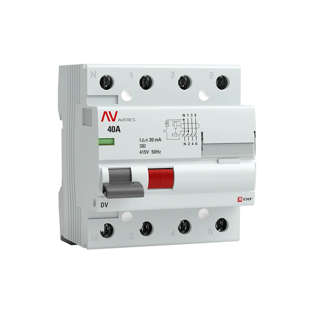 Устройство защитного отключения EKF DV PROxima AVERES rccb-4-40-30-a-av