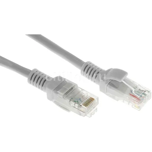 Патч-корд PREMIER PP12-10M литой (molded), UTP, кат.5E, 10м, 4 пары, 26AWG, алюминий омедненный, многожильный, серый