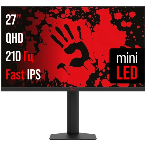 27" Монитор BLOODY MN1X, 2560x1440, IPS, 210Гц, 2хHDMI, 1хDP, черный