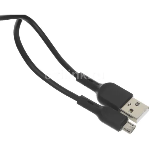 Кабель BORASCO micro USB (m) - USB (m), 1м, 3A, черный [38511]